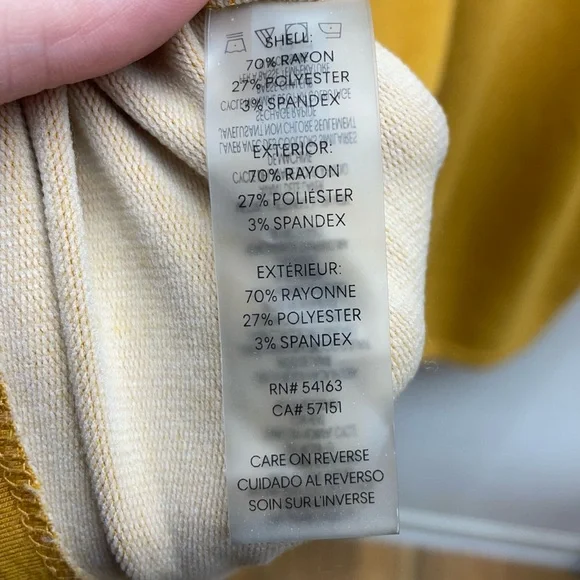 Calvin Klein Gold Notched V-Neck Short Sleeve Tunic Dress Sz 3X - Picture 5 of 8